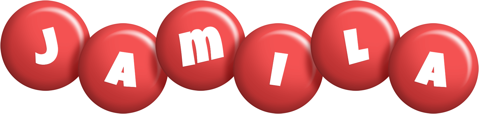Jamila candy-red logo