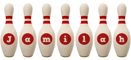 Jamilah bowling-pin logo