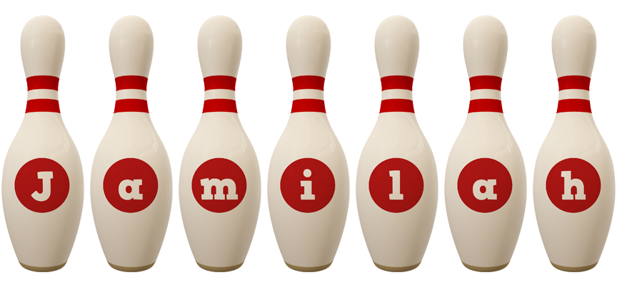 Jamilah bowling-pin logo