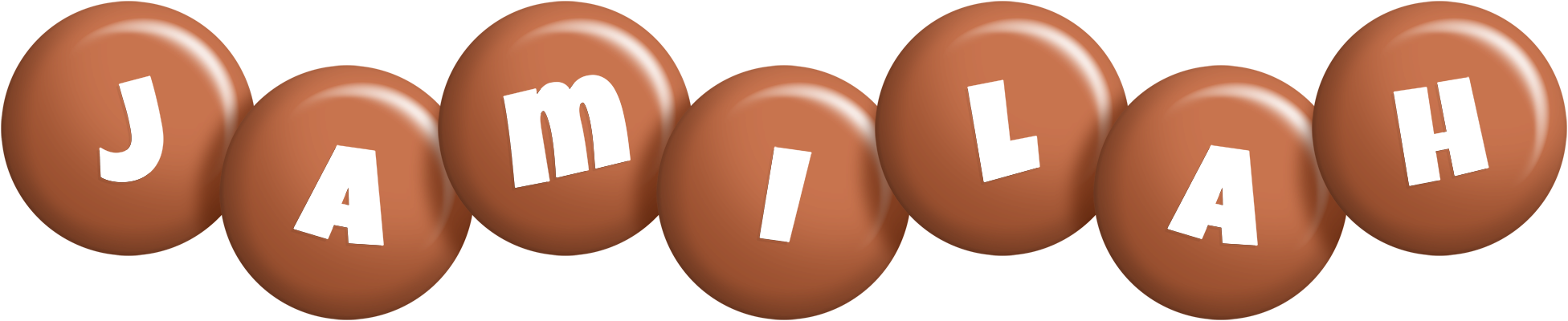 Jamilah candy-brown logo