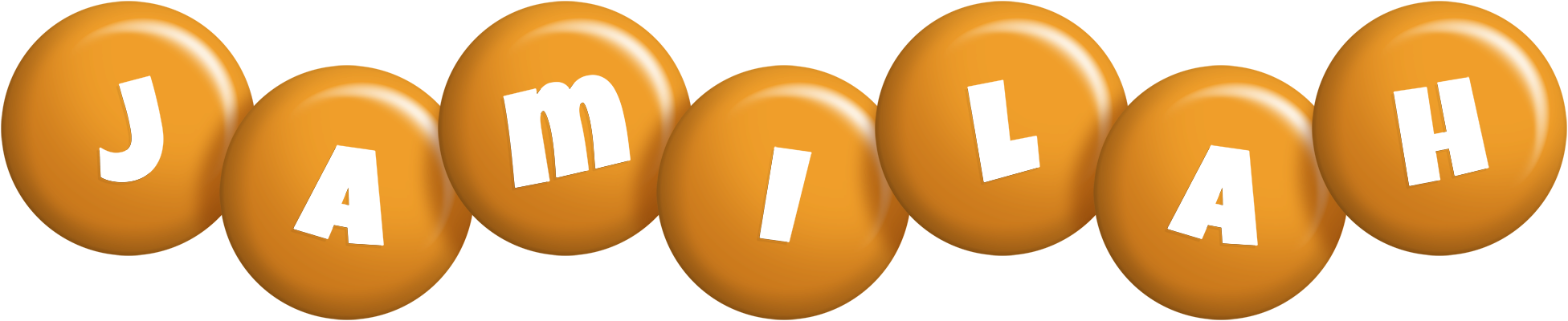 Jamilah candy-orange logo