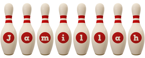 Jamillah bowling-pin logo