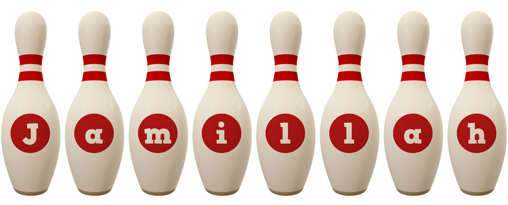 Jamillah bowling-pin logo