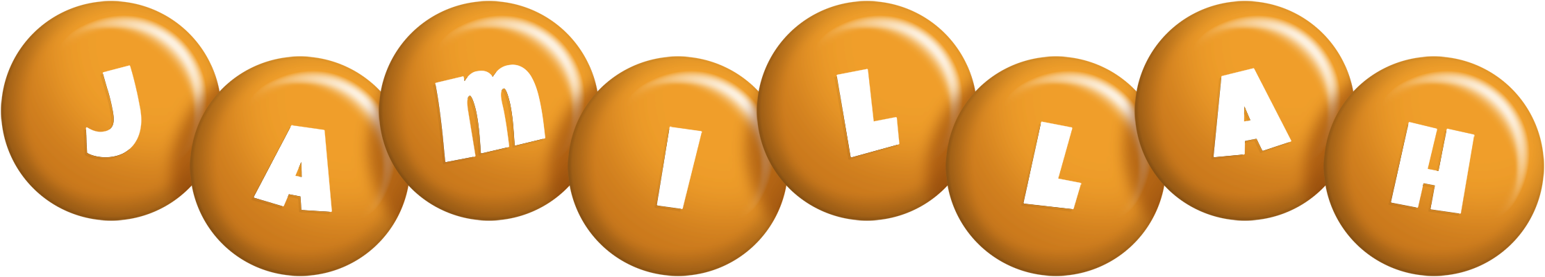 Jamillah candy-orange logo