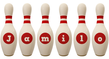 Jamilo bowling-pin logo