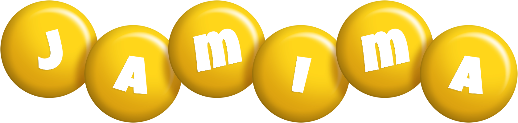 Jamima candy-yellow logo