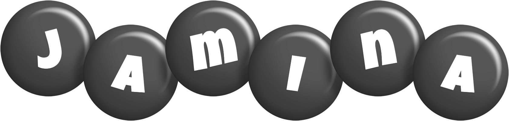 Jamina candy-black logo