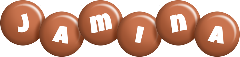Jamina candy-brown logo