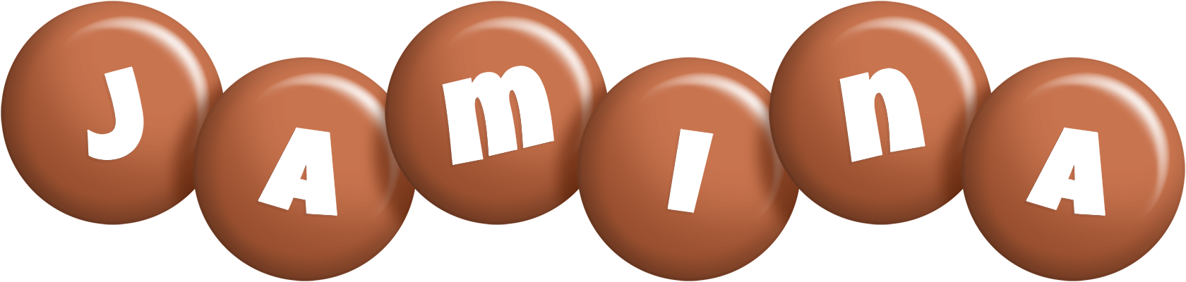 Jamina candy-brown logo