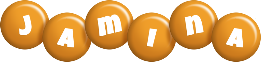 Jamina candy-orange logo