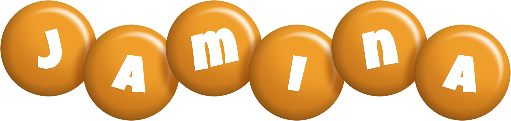 Jamina candy-orange logo