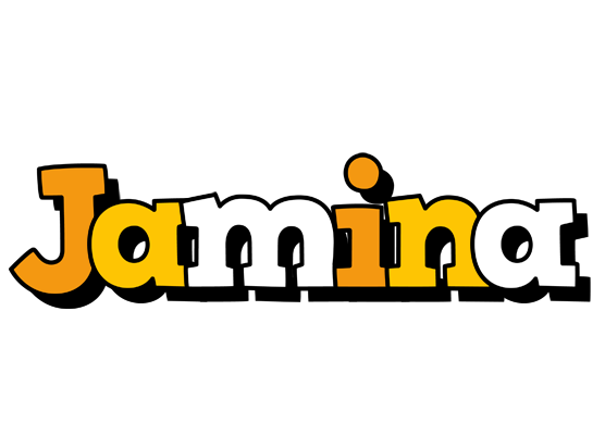 Jamina cartoon logo