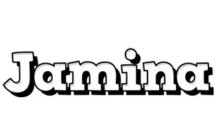 Jamina snowing logo
