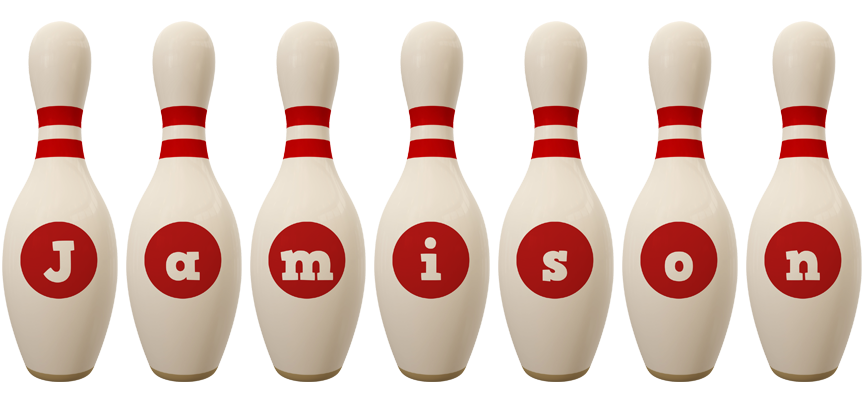 Jamison bowling-pin logo