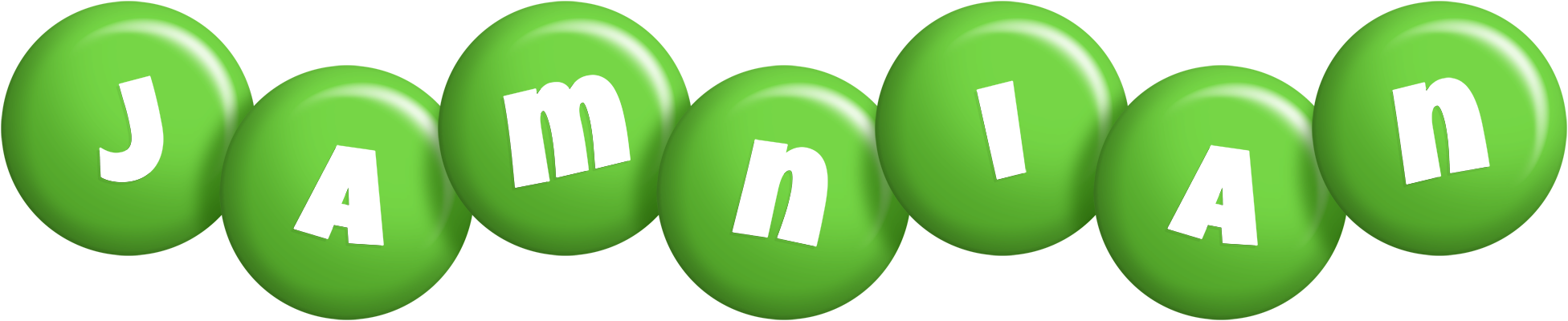 Jamnian candy-green logo