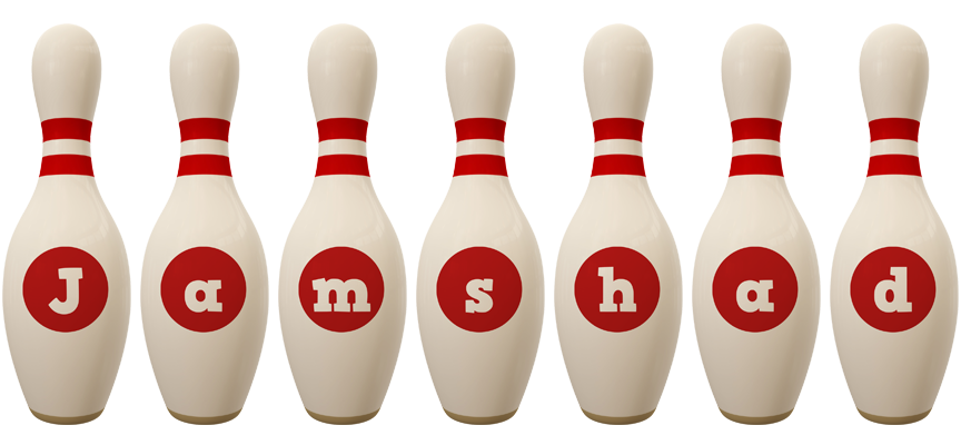 Jamshad bowling-pin logo