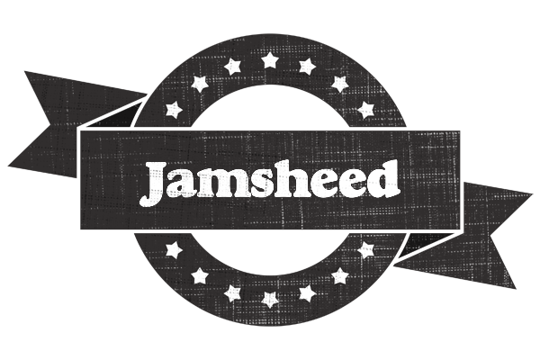 Jamsheed grunge logo