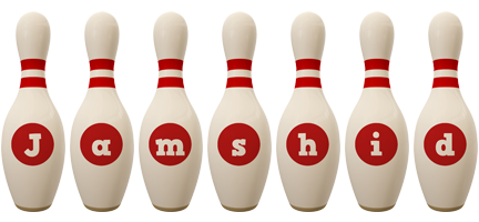 Jamshid bowling-pin logo
