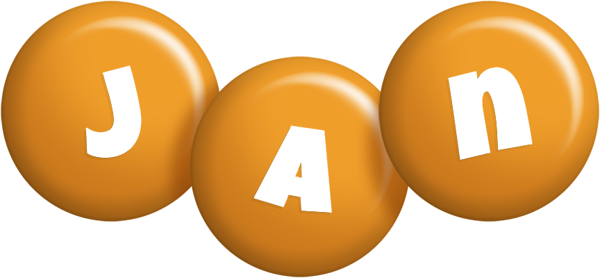 Jan candy-orange logo