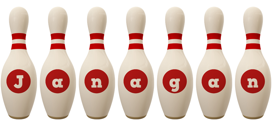 Janagan bowling-pin logo