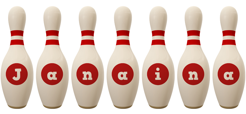 Janaina bowling-pin logo