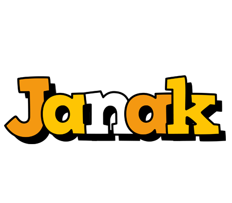 Janak cartoon logo