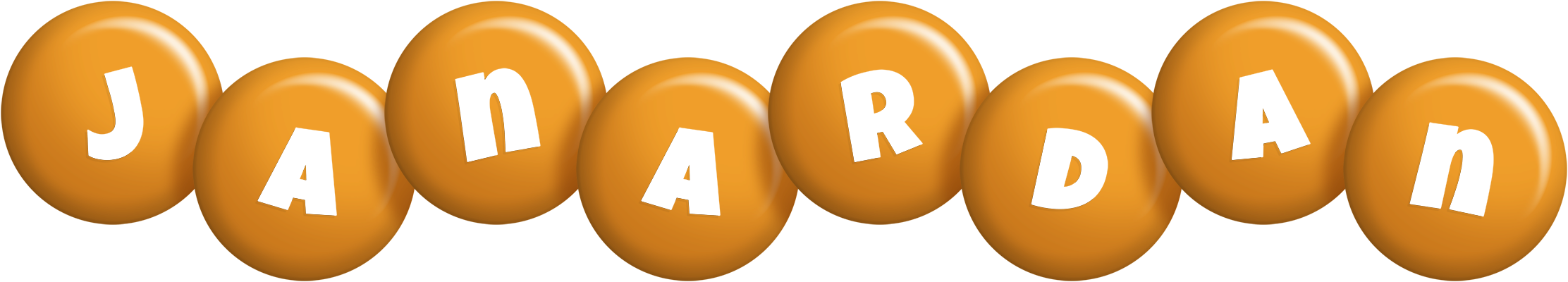Janardan candy-orange logo