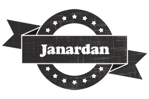 Janardan grunge logo