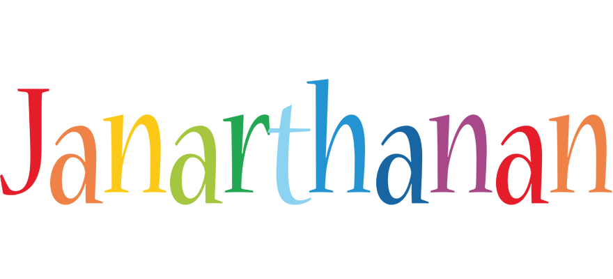Janarthanan birthday logo