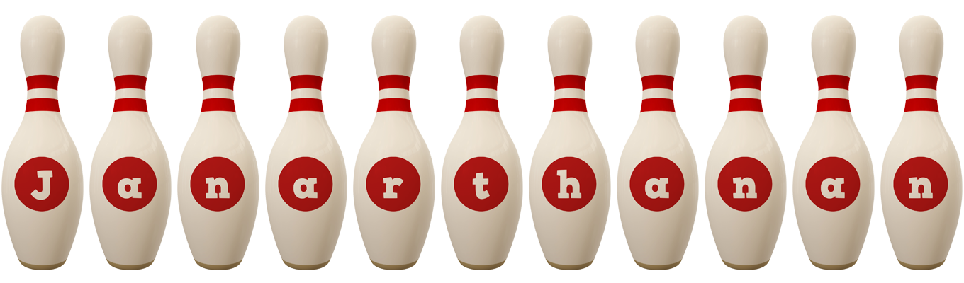 Janarthanan bowling-pin logo