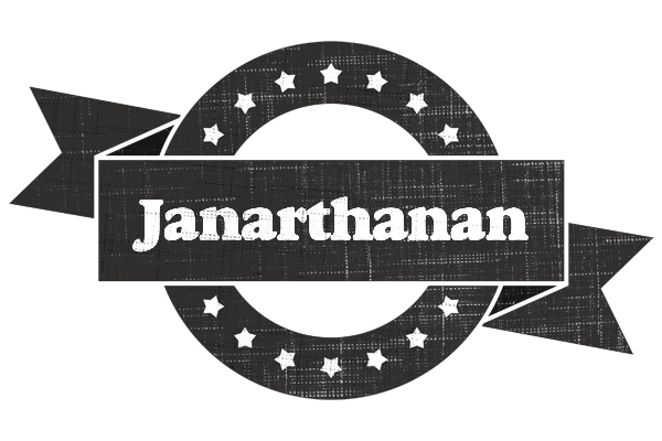 Janarthanan grunge logo