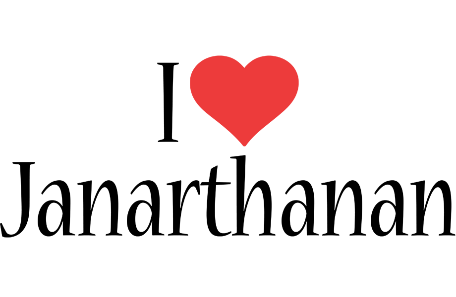 Janarthanan i-love logo