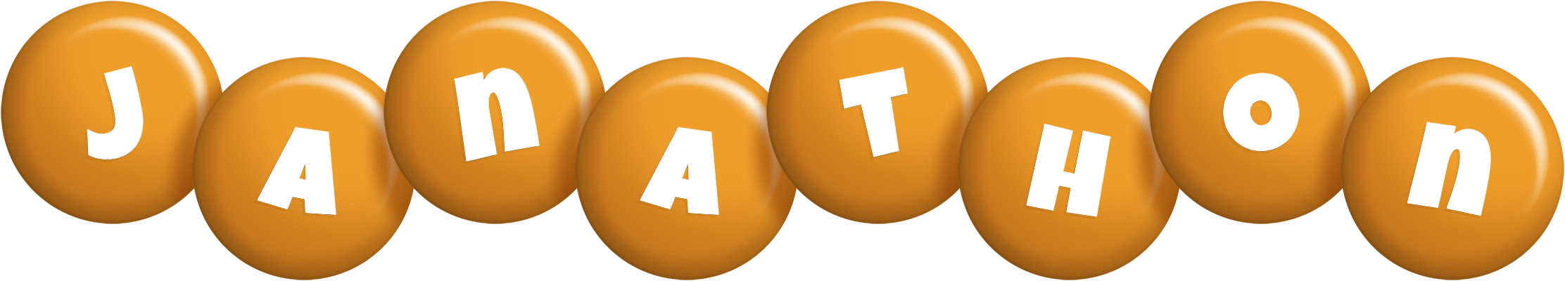 Janathon candy-orange logo