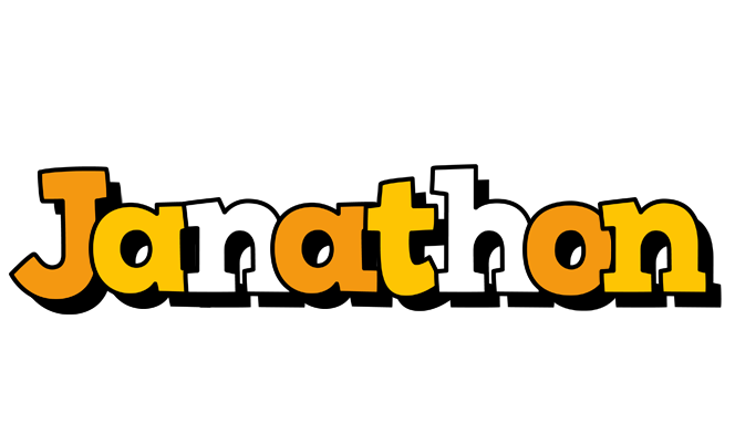 Janathon cartoon logo