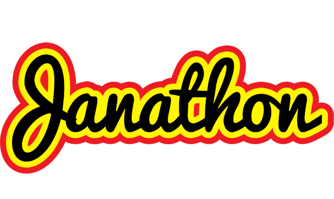 Janathon flaming logo