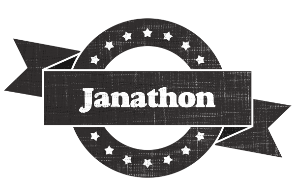 Janathon grunge logo
