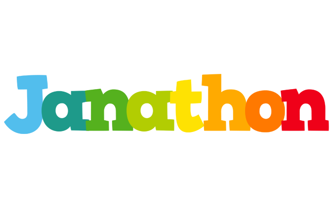 Janathon rainbows logo