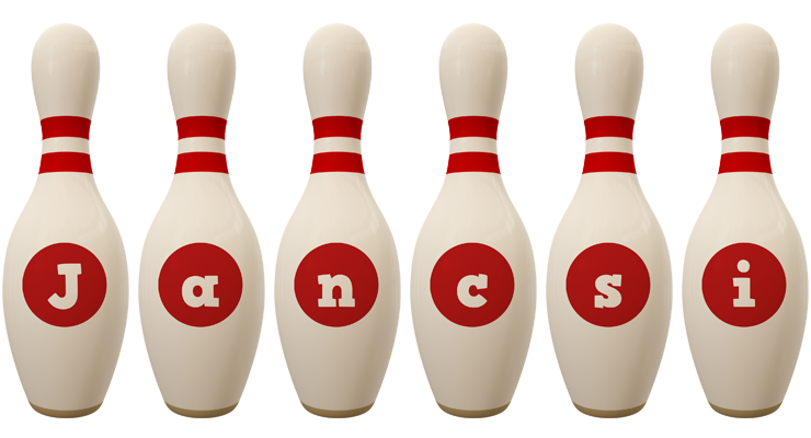 Jancsi bowling-pin logo