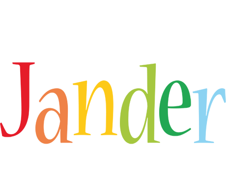 Jander birthday logo