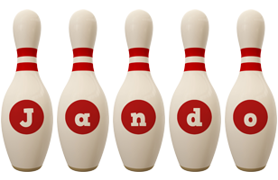 Jando bowling-pin logo