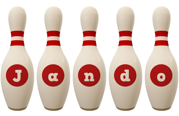 Jando bowling-pin logo