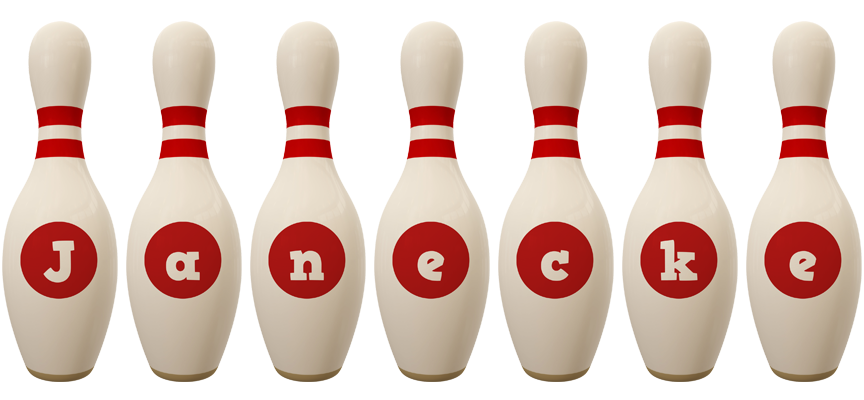 Janecke bowling-pin logo