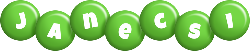 Janecsi candy-green logo