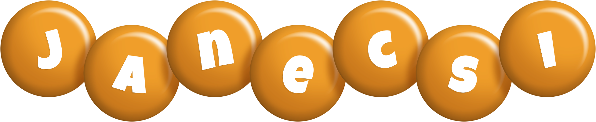 Janecsi candy-orange logo