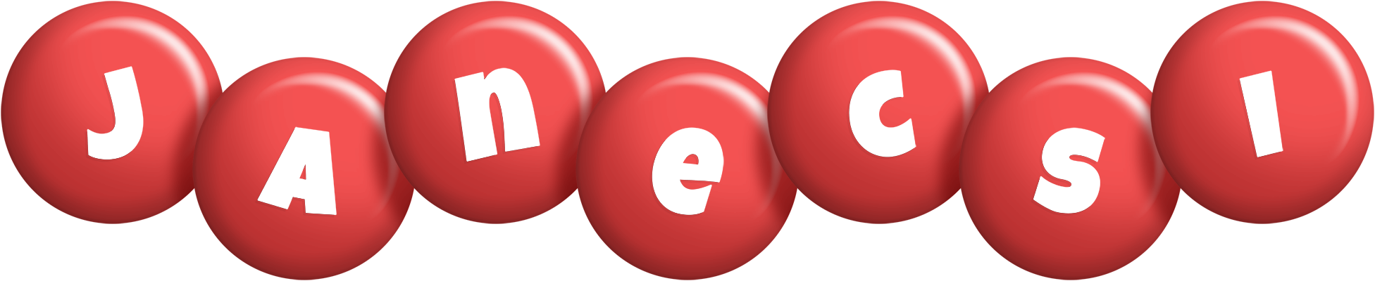 Janecsi candy-red logo