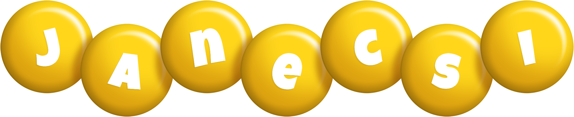Janecsi candy-yellow logo