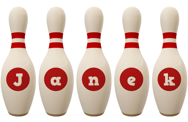 Janek bowling-pin logo