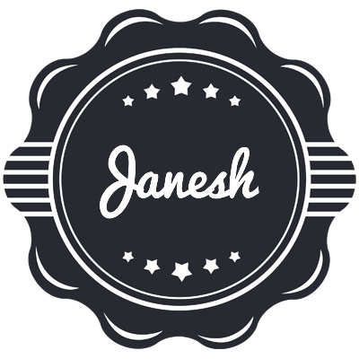Janesh badge logo