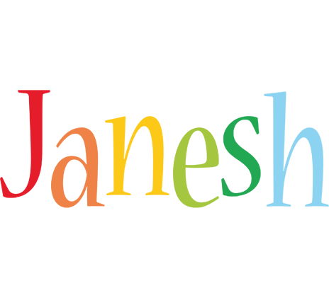 Janesh birthday logo