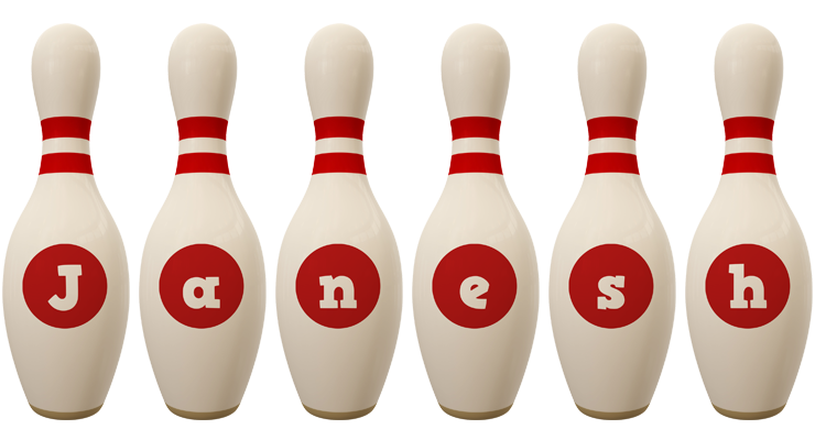 Janesh bowling-pin logo
